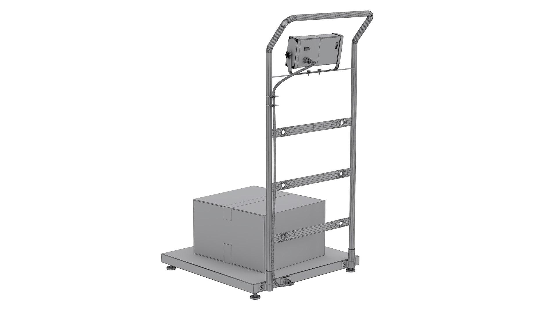 Warehouse Scale With Post Package 3D Model - TurboSquid 2288130