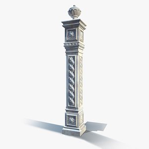3d rail post el57 model