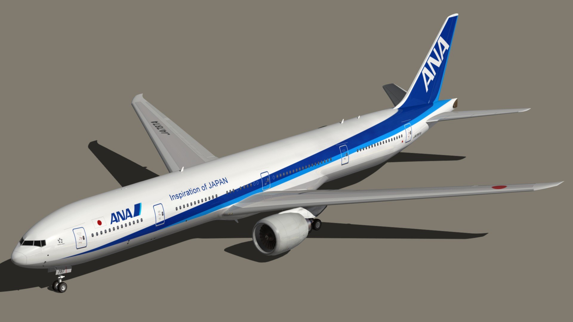 Boeing 777 Ana Airways Model - TurboSquid 1654375