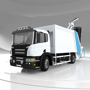 Garbage Truck Rear Crane model