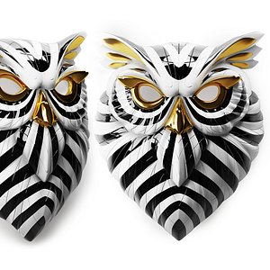 owl mask lladro 3D model