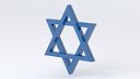 Star David Symbol blue