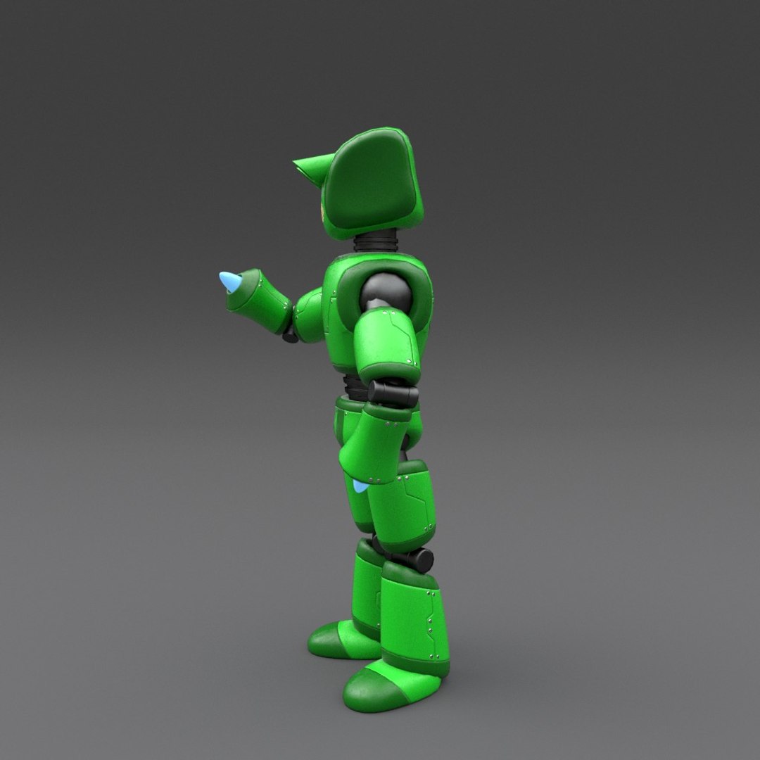 3d Model Robot Rigged