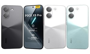 Xiaomi Poco X8 Pro All Colors 3D model