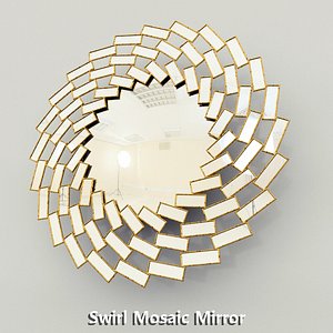max swirl mosaic mirror