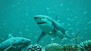 Diving with Sharks 3D model