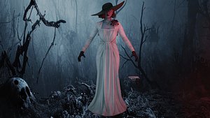 Grace Dimitrescu low-poly