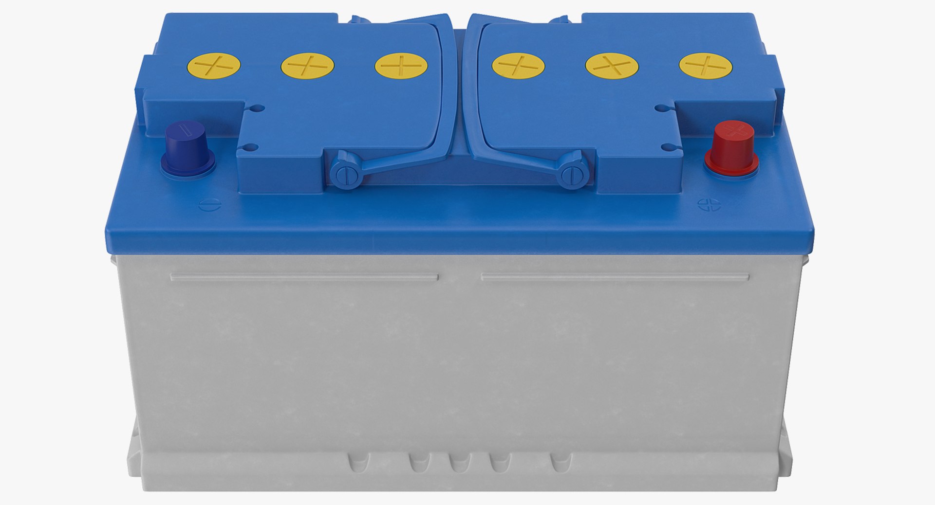 12 Volt Car Battery 3D model preview