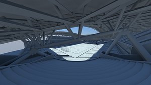 3d soccer stadium model