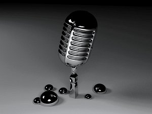 free microphone micro mic 3d model