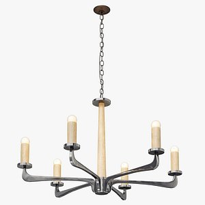 Lucca Antiques Stainless Steel Chandelier
