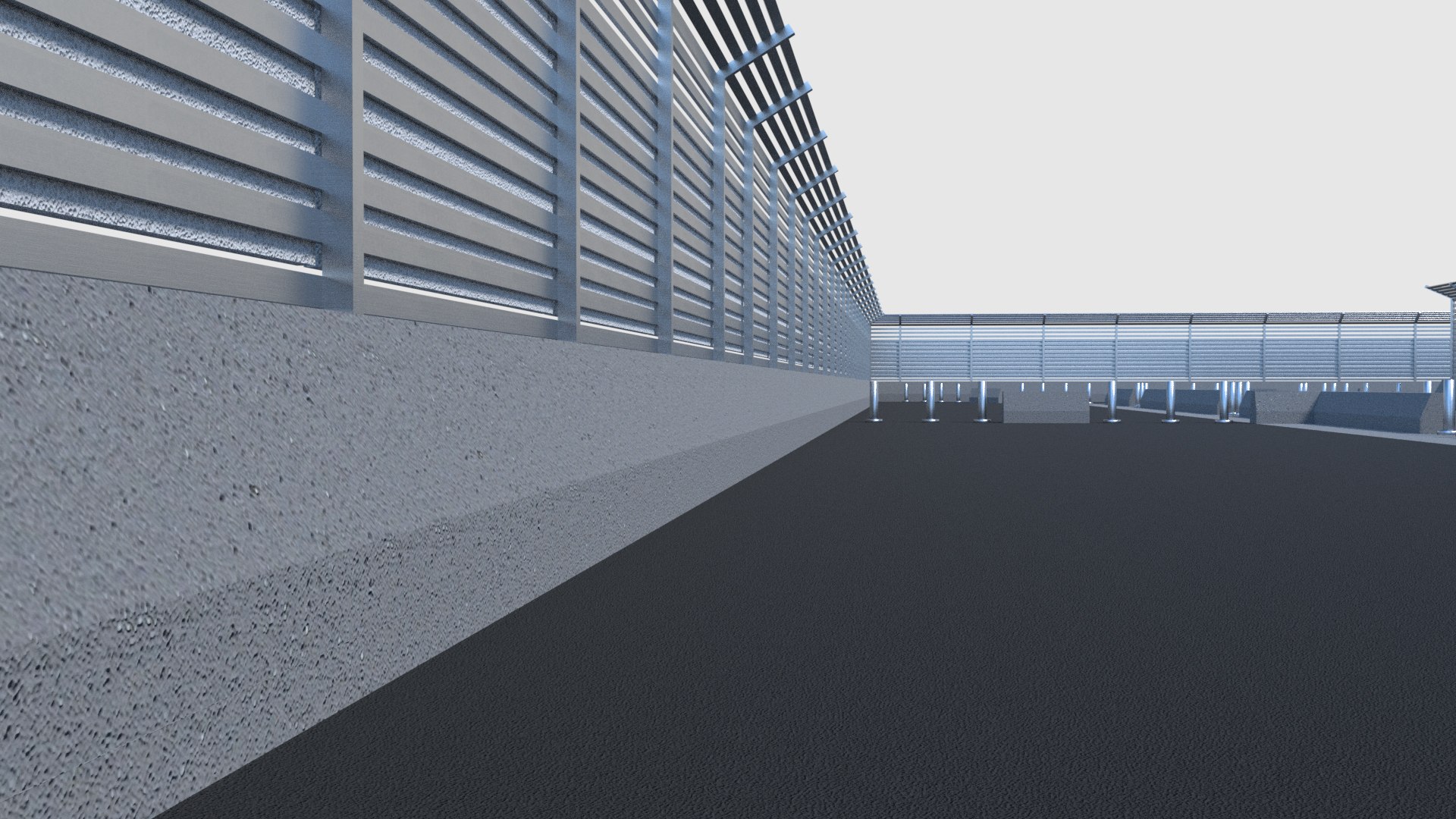Modular Compound Fence Obj
