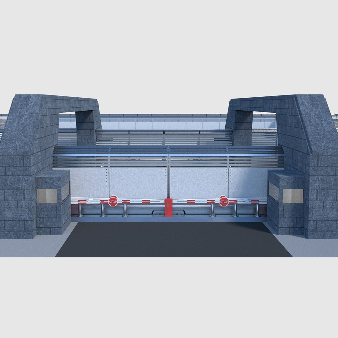 Modular Compound Fence Obj