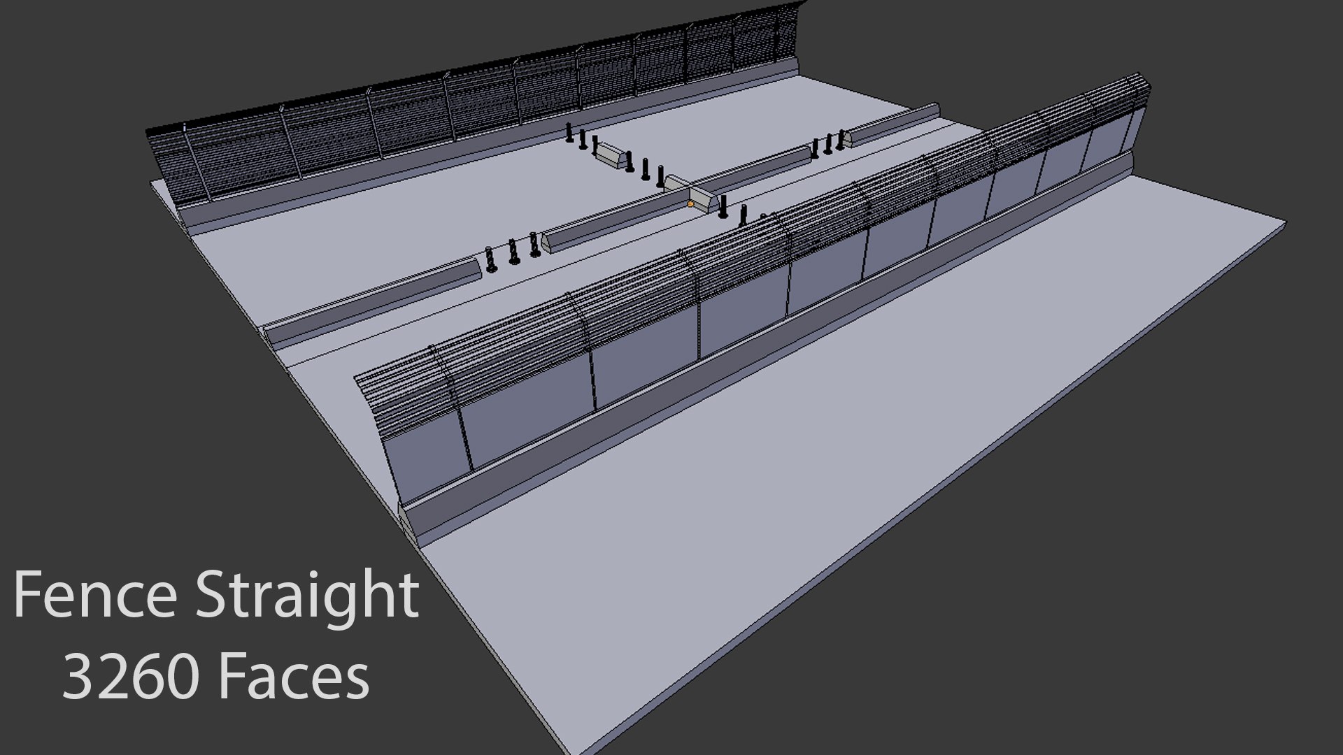 Modular Compound Fence Obj