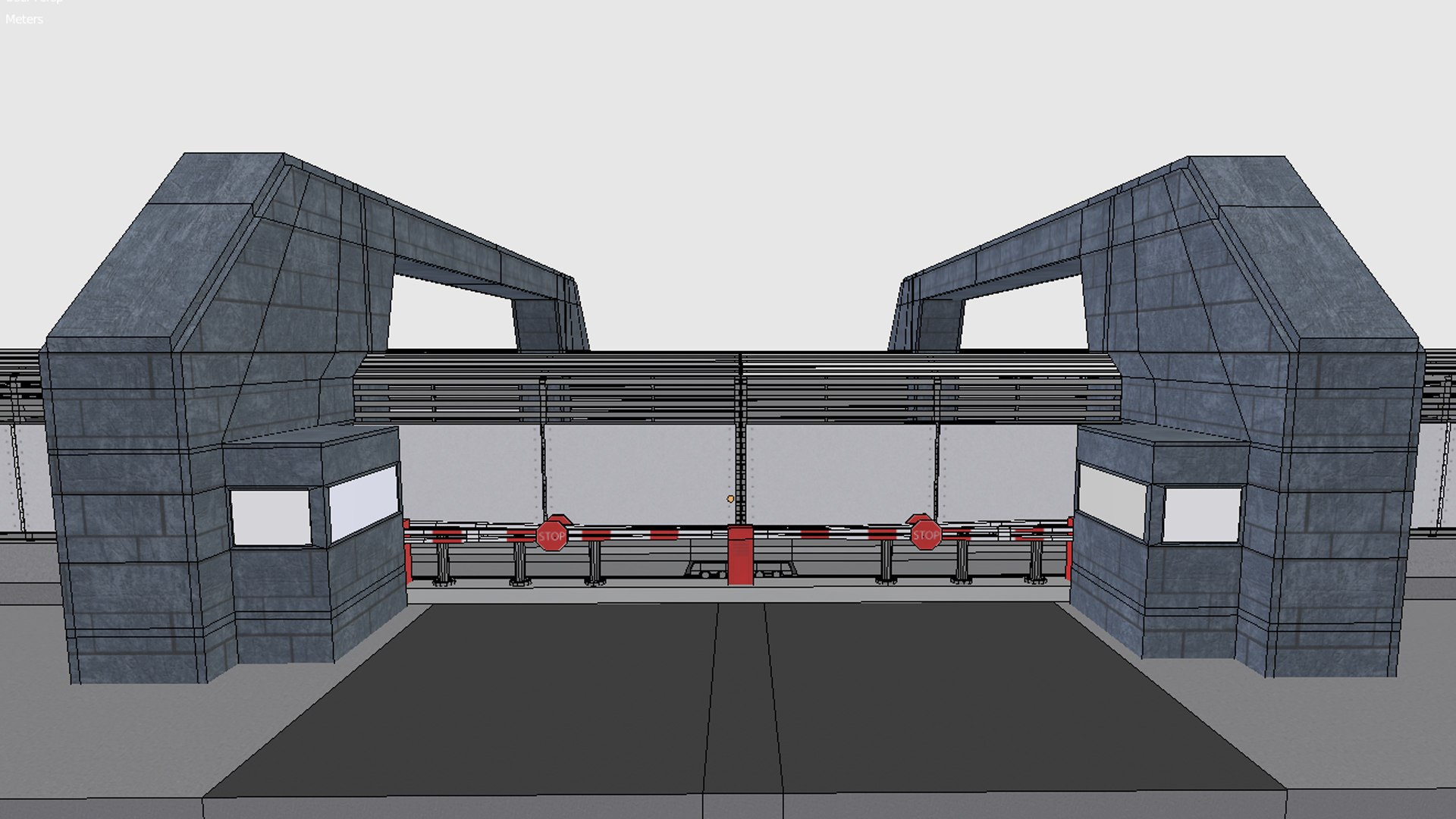 Modular Compound Fence Obj