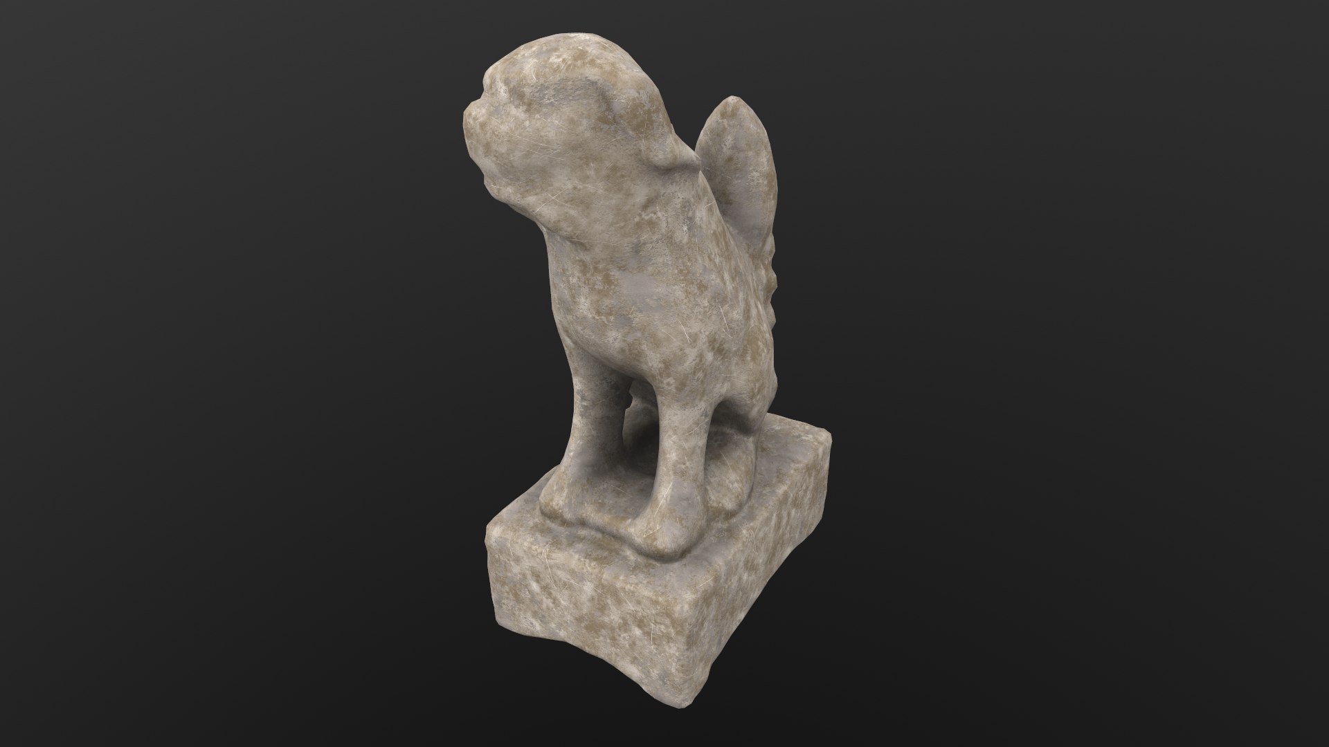 Dog Statue AR VR PBR  Lowpoly with game ready 3D model https://p.turbosquid.com/ts-thumb/MH/sk2e4V/m0/screenshot014/png/1685883463/1920x1080/fit_q87/755b14463053a4aa941f34952bbd0f1776f6e6a9/screenshot014.jpg