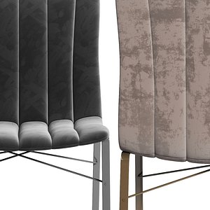 3D model Diotti Ginevra Upholstered Chair