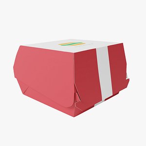3D burger box 2 model