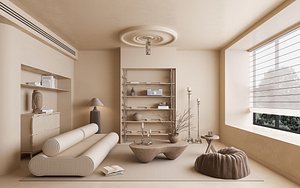 Modern living room model