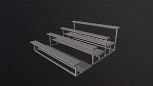 3D Football Soccer Bleacher