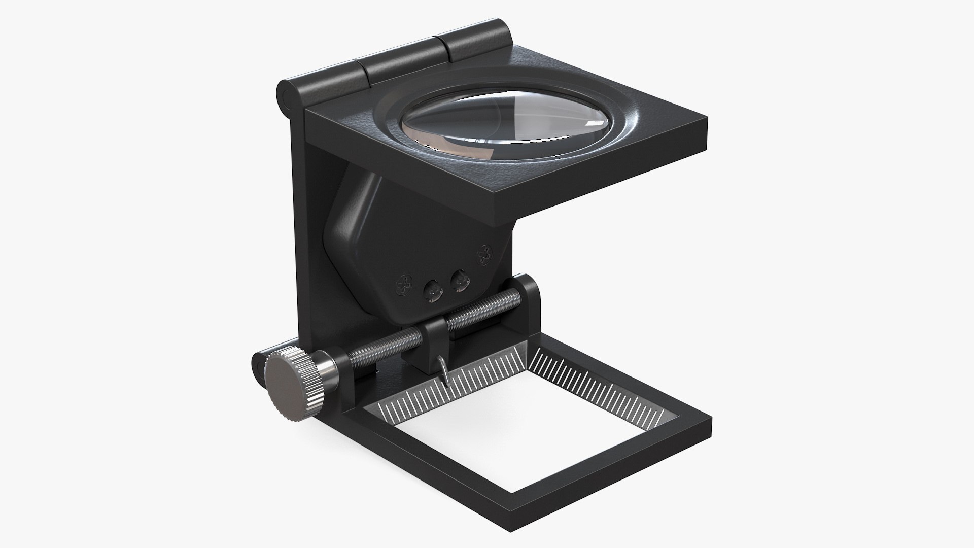 Foldable Magnifier with LED Light 3D model preview