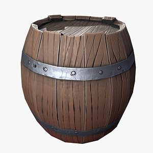 3D barrel stylized model