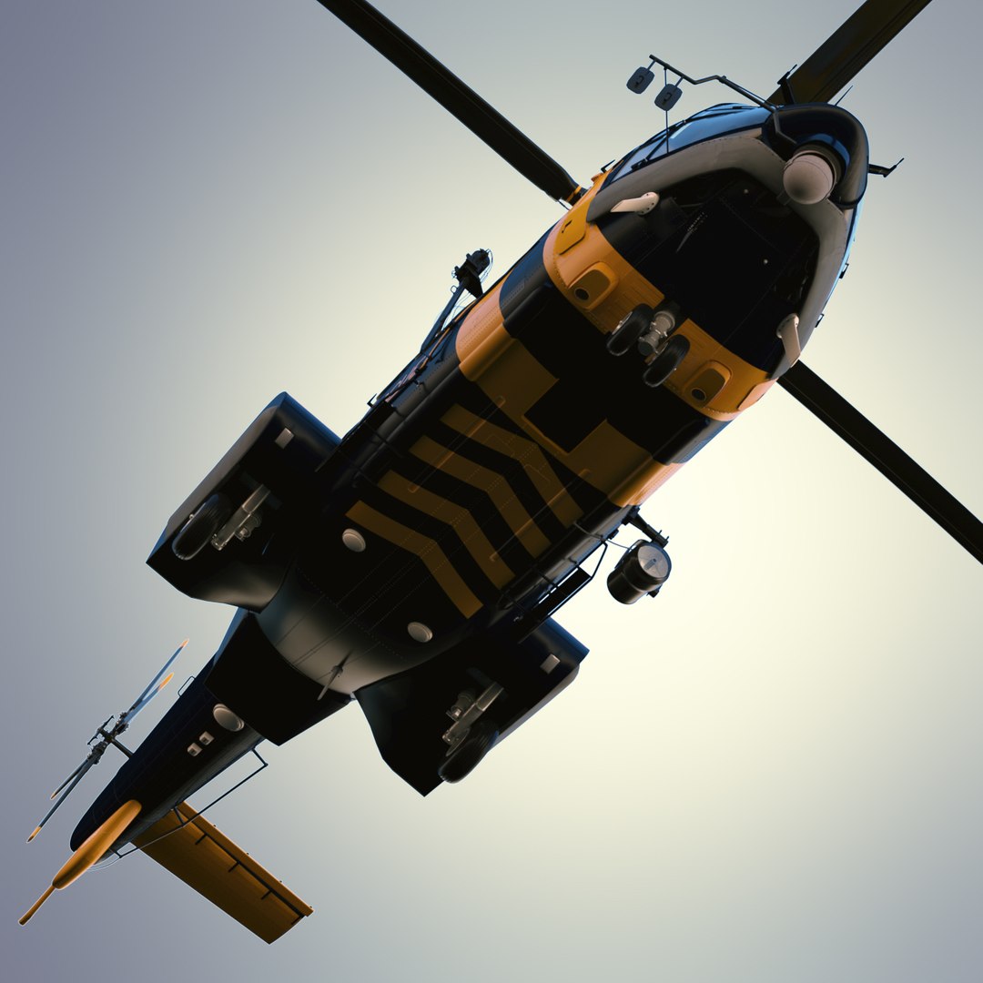 Eurocopter As332l2 Super Puma 3d Model
