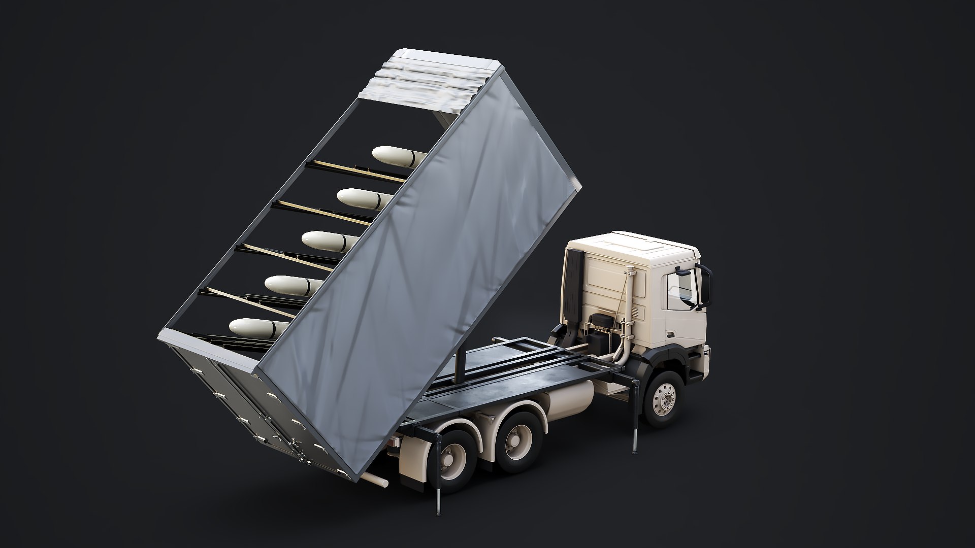 3D Shahed-136 Drone Launcher Truck - Military UAV Launch System 3D Model model https://p.turbosquid.com/ts-thumb/MI/EjHKW8/4A/mlt_launcher_0006/png/1763631234/1920x1080/fit_q87/9c2231395c1485c96b569556d14b0aa5a5c6243a/mlt_launcher_0006.jpg