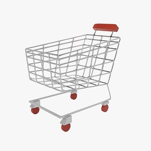 Shopping Cart 3D illustration model