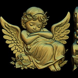 SLEEPING ANGEL 3D PRINT MODEL 3D model
