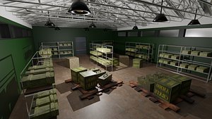 Military Bunker - Military Base 3D model