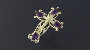 Orthodox cross cnc model or 3D print model 3D