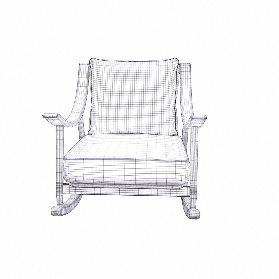 3D Rocking Chair Collection 01 Model - TurboSquid 2123324