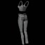 Tenue féminine 3D - Jean et haut