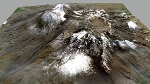 3D Volcano Klyuchevskaya Sopka