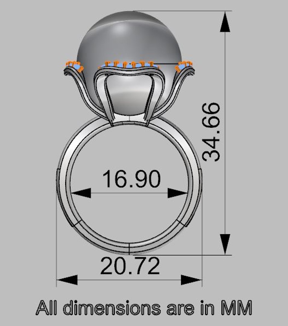 3d Designer Ring Model