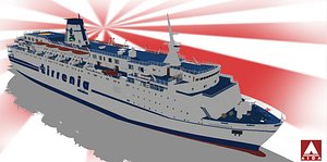 3D tirrenia domiziana model