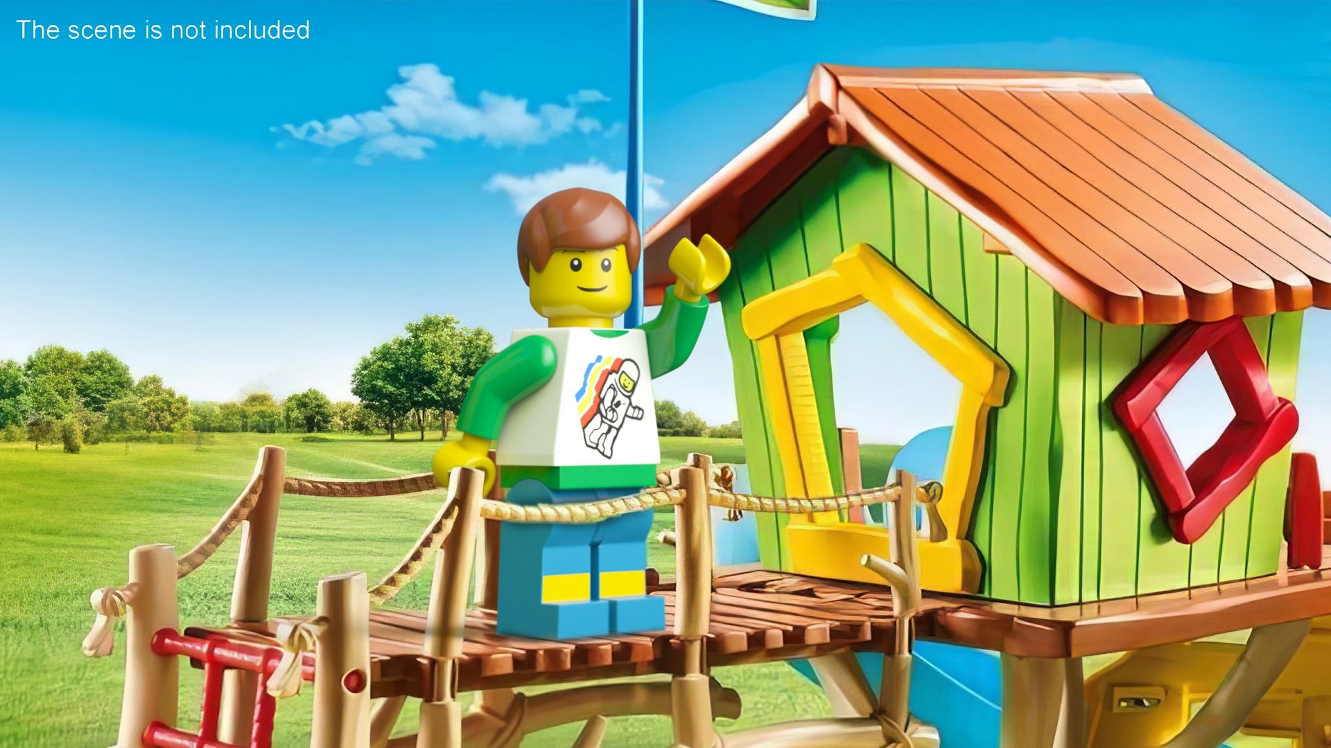 Minifigure LEGO Teenager Rigged for Cinema 4D 3D model preview