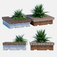 Big green benches one