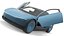Electric Coupe Car Blue Simplified 3D