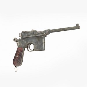 3D The modern weapons Mauser pistol