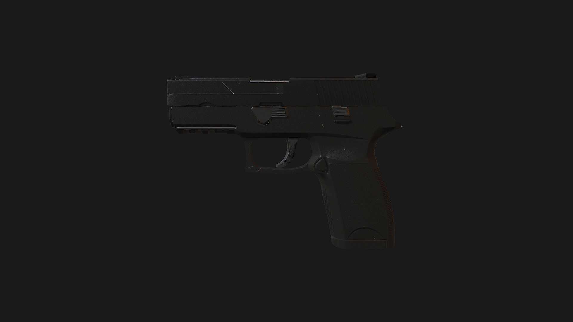 3d Model Pke 242 P250 Pistol