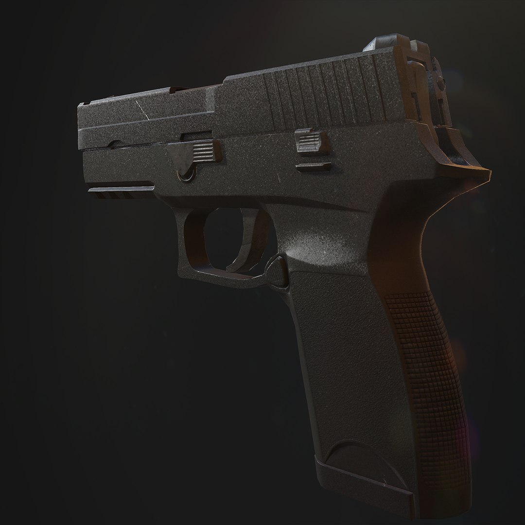 3d Model Pke 242 P250 Pistol