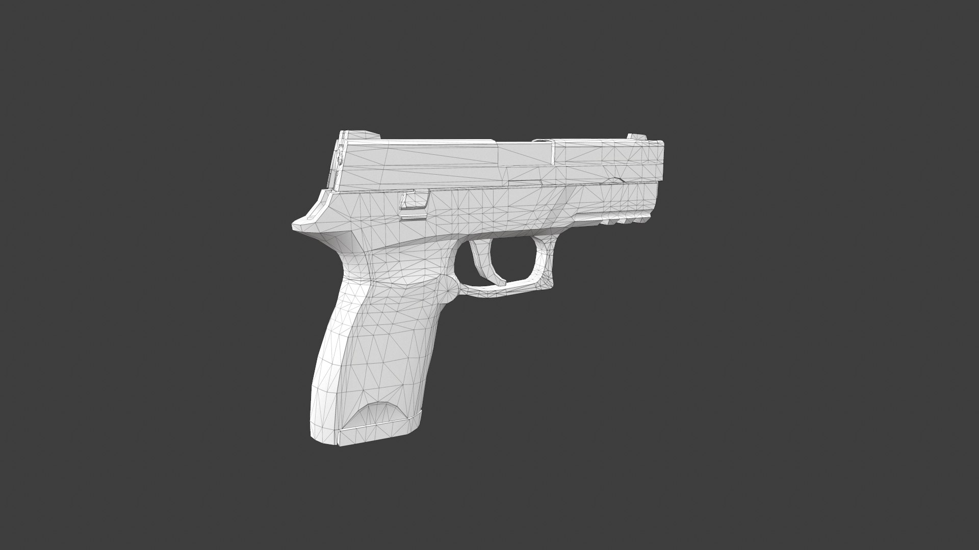 3d Model Pke 242 P250 Pistol