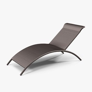 3D model sun lounge chair 2