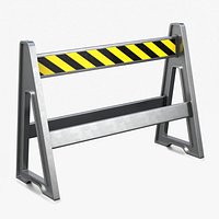 A-Frame Metal Barricade - Traffic Props