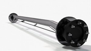 Lowpoly Frontend Axle and Steering