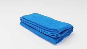 Blue Turkish or bath towel for swimming pool or bathroom
