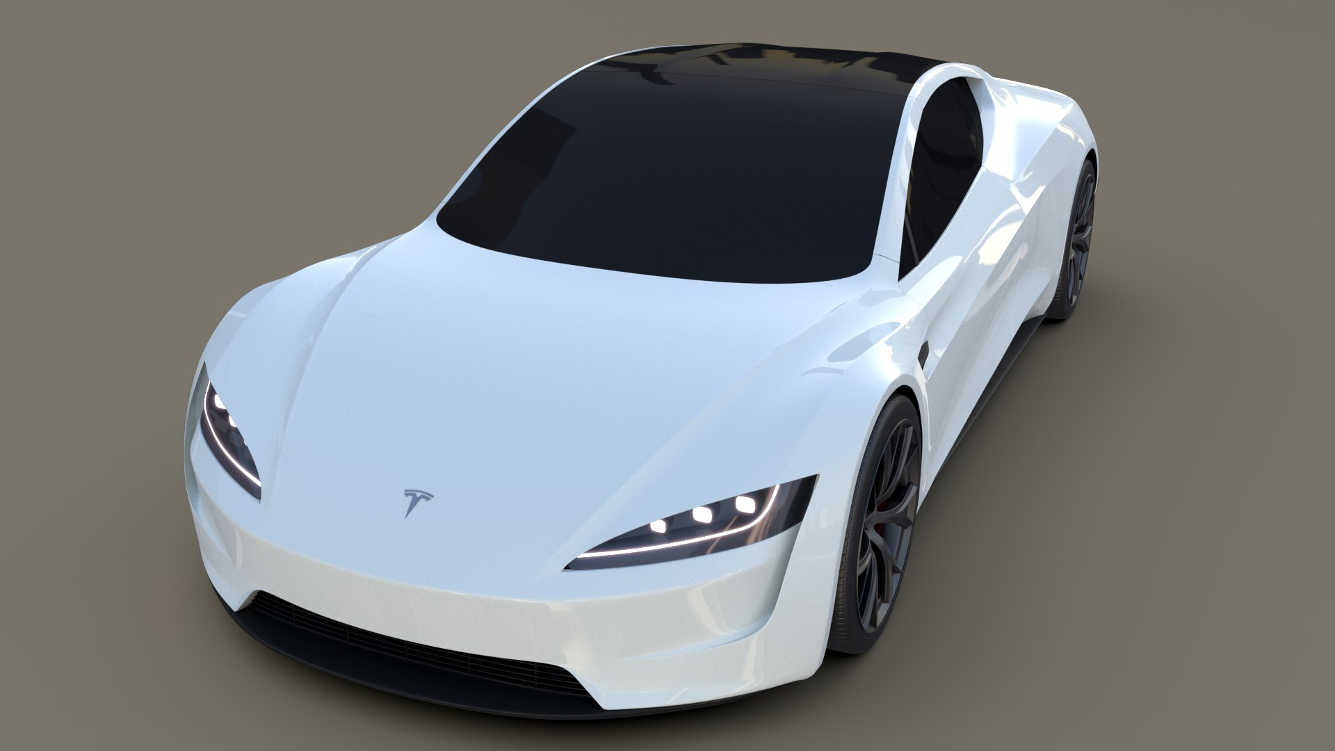 3d Model Tesla Roadster - Turbosquid 1395549