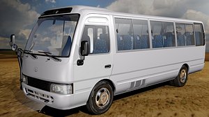3D toyota coaster 2020 hd model